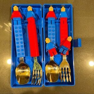Oxford Brick Building childrens eating utensil flatware spoon fork bento…